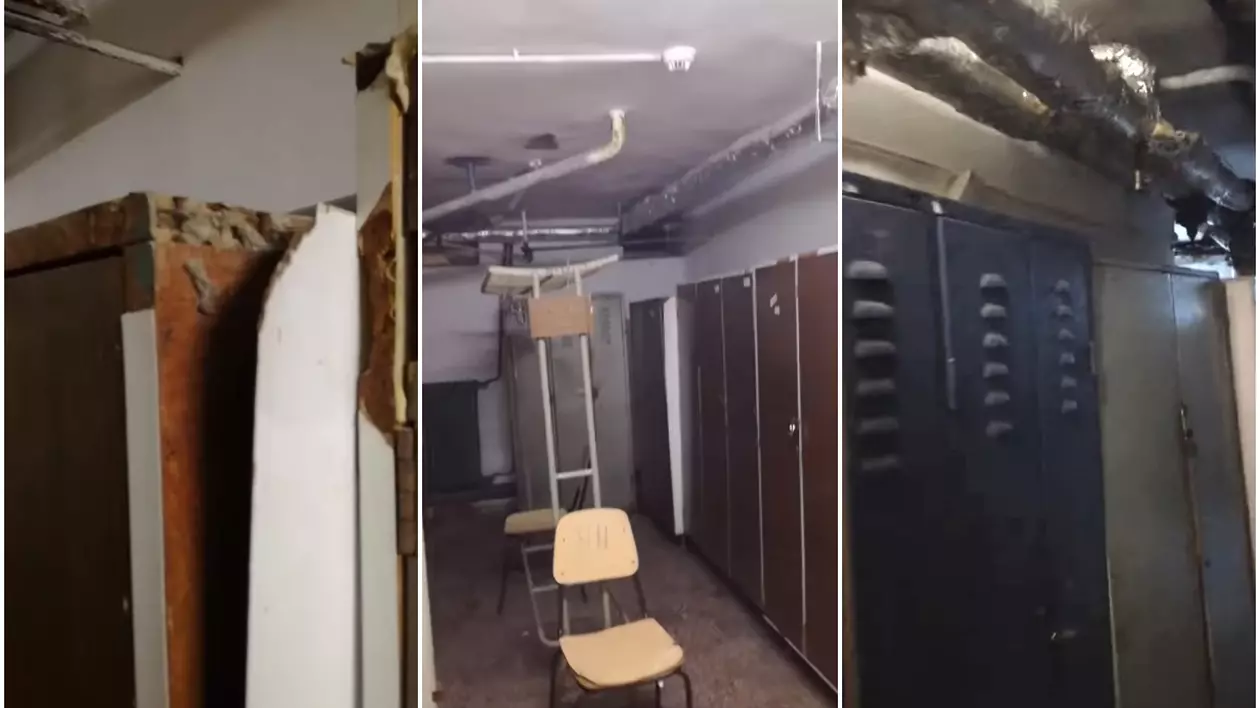 Imagini de groază din vestiarul asistentelor și infirmierelor de la maternitatea spitalului din Botoșani: „La subsol, cu gândacii”. VIDEO