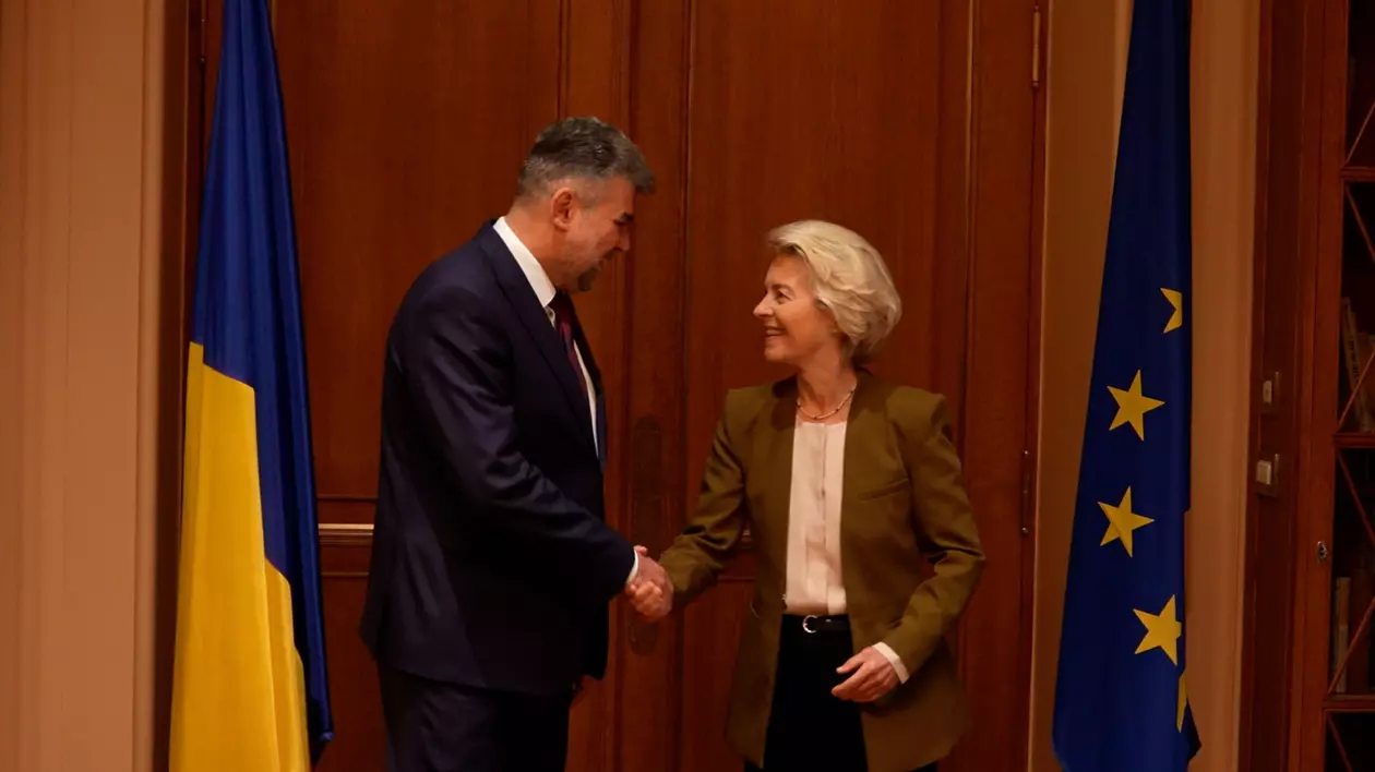 Marcel Ciolacu, întrevedere cu Ursula von der Leyen: Am solicitat intensificarea eforturilor comune pentru aderarea la Schengen