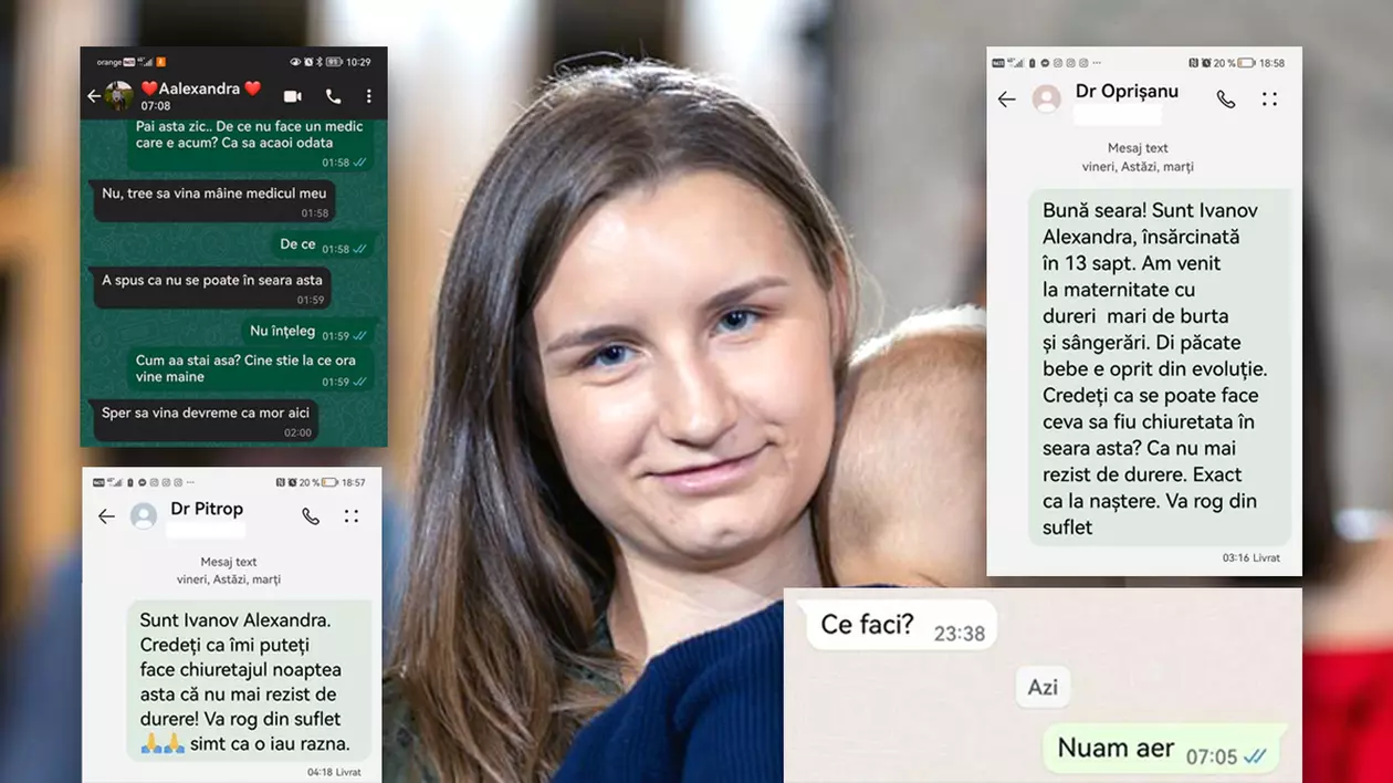„Nu am aer”. Cum arată mesajele trimise de femeia moartă în maternitatea din Botoșani. Publicate de fratele ei, au devenit simbolul campaniei pentru demiteri