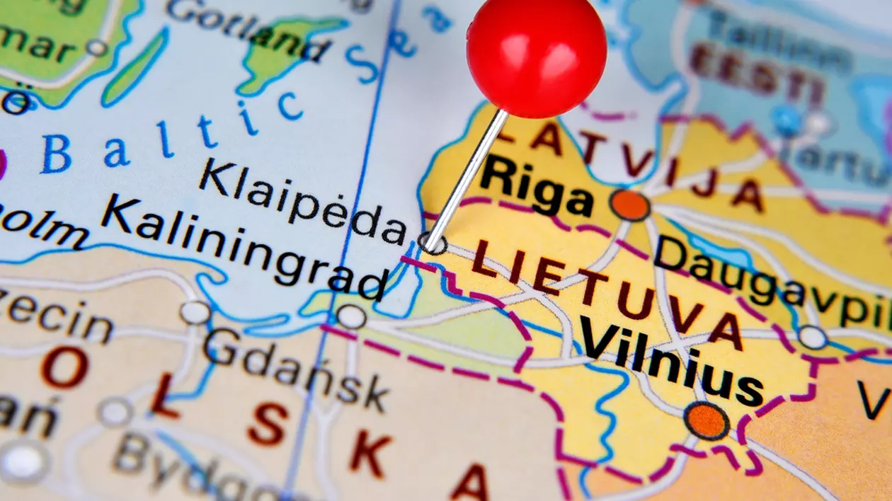 Curiozități despre Lituania - Imagine cu Lituania evidenţiată pe harta Europei