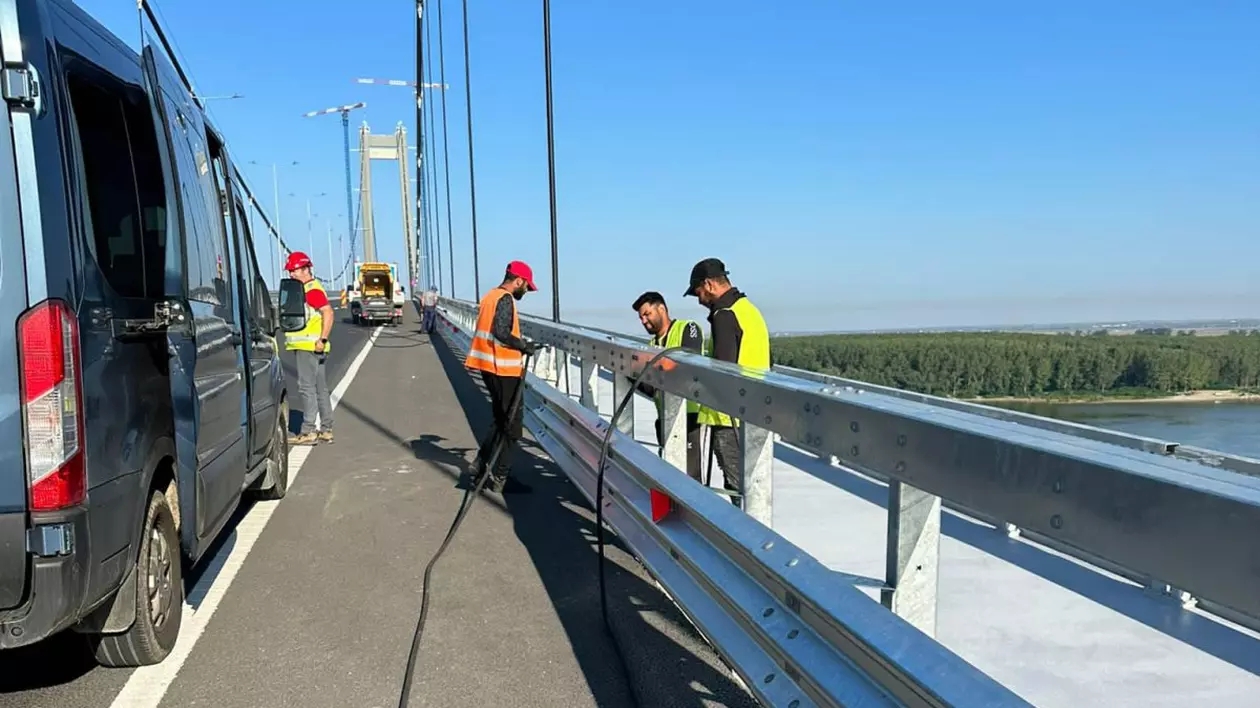 Când va fi recepționat podul de la Brăila, inaugurat acum patru luni. Anunțul făcut de ministrul transporturilor