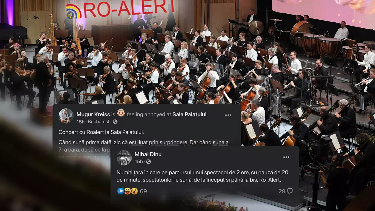 Simfonia Ro-Alert de la Festivalul Enescu. Revoltă după ce unul dintre cele mai așteptate spectacole a fost perturbat de telefoane. Radio România: „Concertul este parazitat, aproape compromis”
