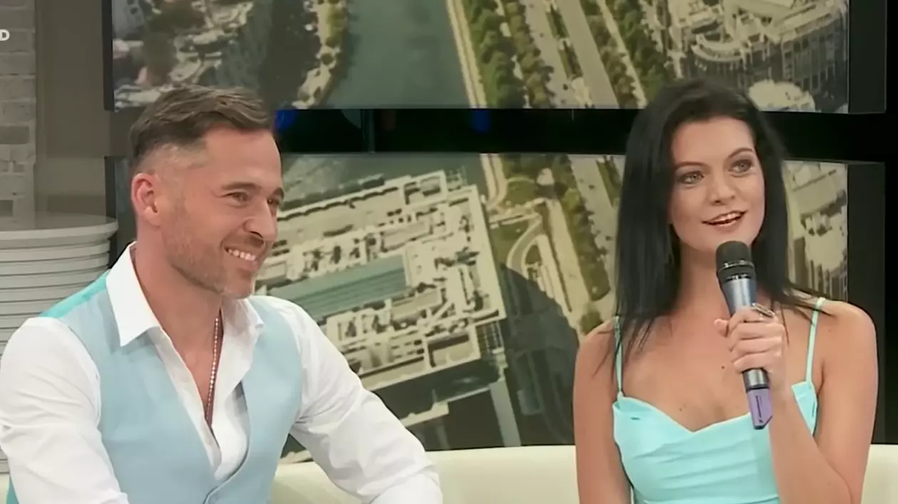 Dinu Maxer și noua iubită, dans pasional în direct, la TV. Magdalena Chihaia a recunoscut: „Mie mi-a plăcut de el de la început”