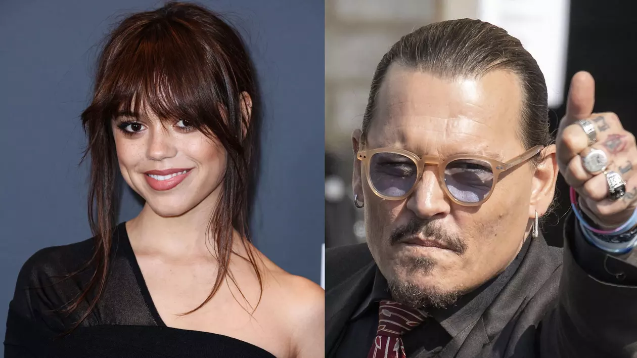 Jenna Ortega și Johnny Depp