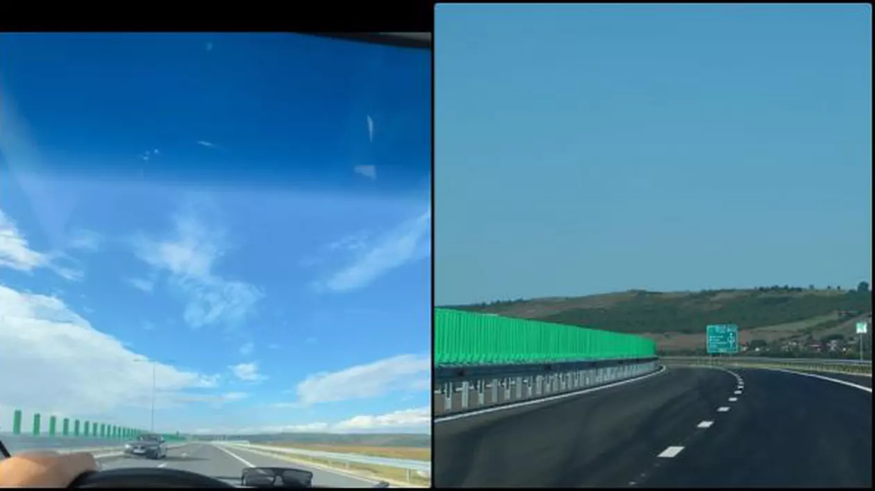 Un șofer, surprins cu BMW-ul pe contrasens pe porțiunea de Autostrada A3 proaspăt inaugurată dintre Nușfalău şi Suplacu de Barcău