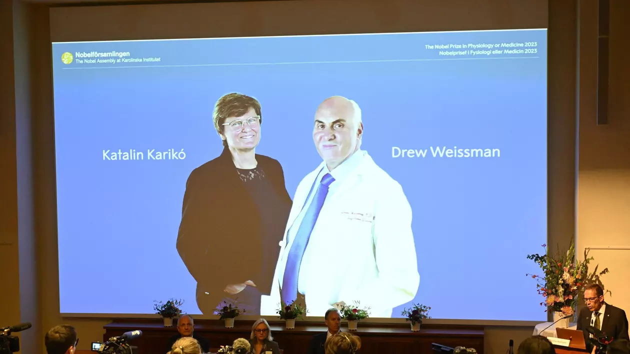 Premiul Nobel pentru medicină 2023, acordat cercetătorilor Katalin Kariko şi Drew Weissman, pionierii vaccinurilor cu ARN mesager
