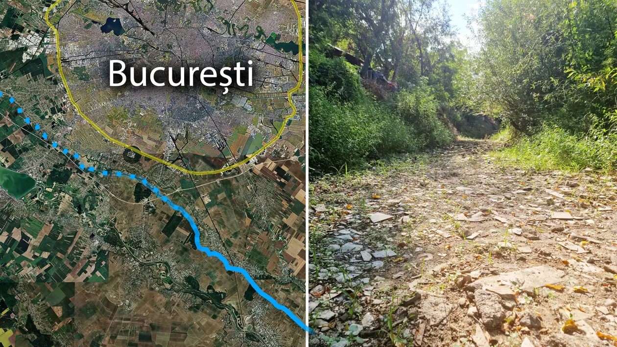 FOTO ȘI VIDEO. „Un dezastru ecologic”. Un râu important de lângă București a secat complet, localnicii continuă revolta