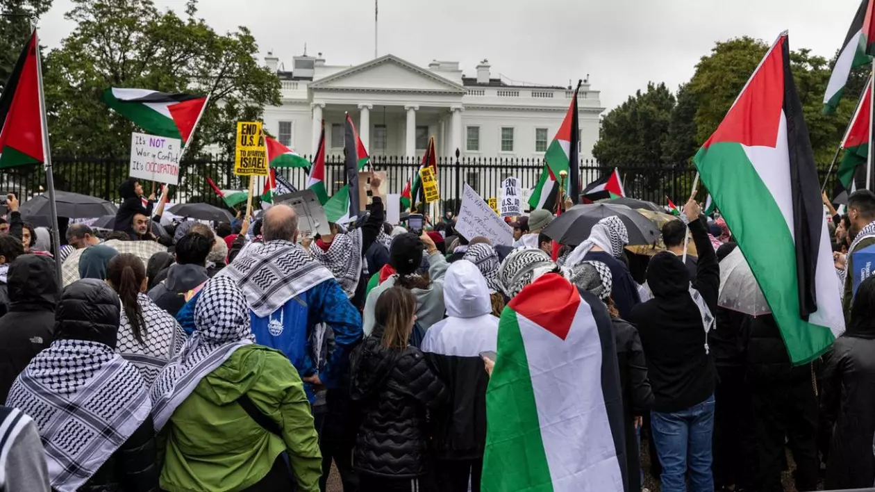 Manifestație pro-palestiniană în fața Casei Albe. Acțiuni similare, organizate și la Londra sau Sydney