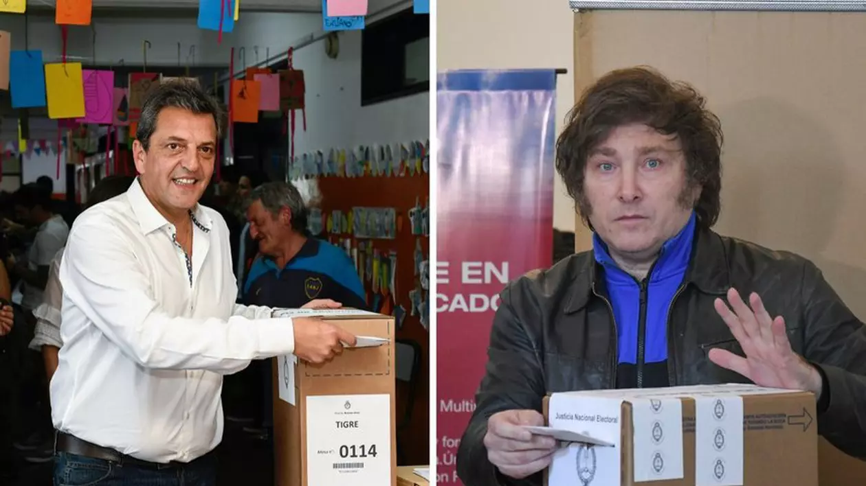 Ministrul Sergio Massa şi economistul „antisistem” Javier Milei se vor înfrunta în turul 2 al alegerilor prezidențiale din Argentina