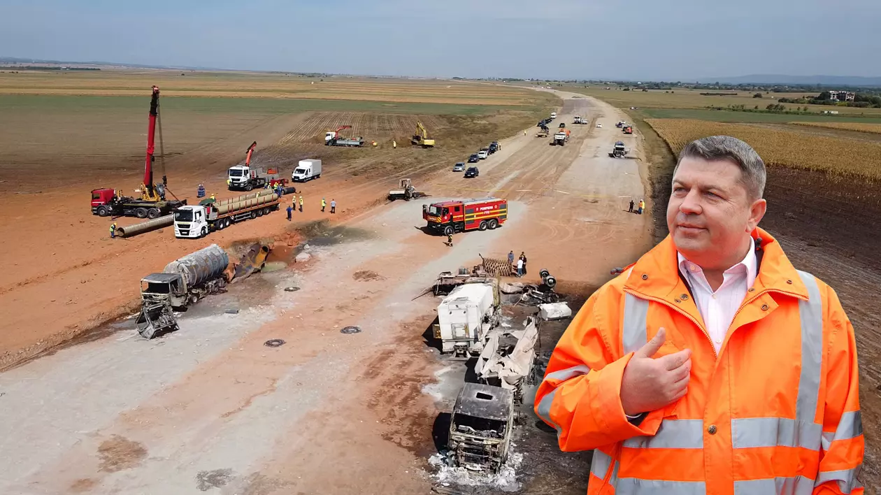 INCIDENT PĂSTRAT SECRET. Cu două luni înainte de explozia de la Autostrada Moldovei, firma lui Umbrărescu a mai perforat o conductă de gaze făcând „lucrări neautorizate”, confirmă Transgaz, însă CNAIR spune că nu știe nimic