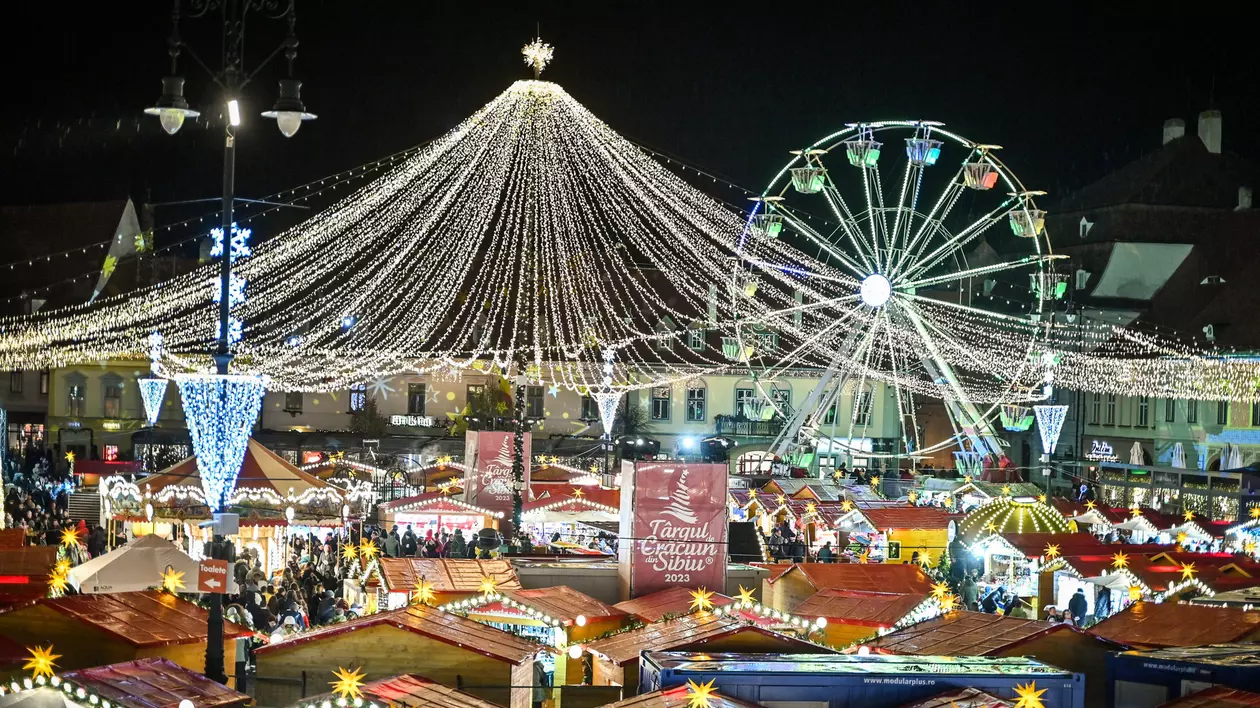 FOTO. Cum arată târgul de Crăciun de la Sibiu și care sunt principalele atracții din acest an