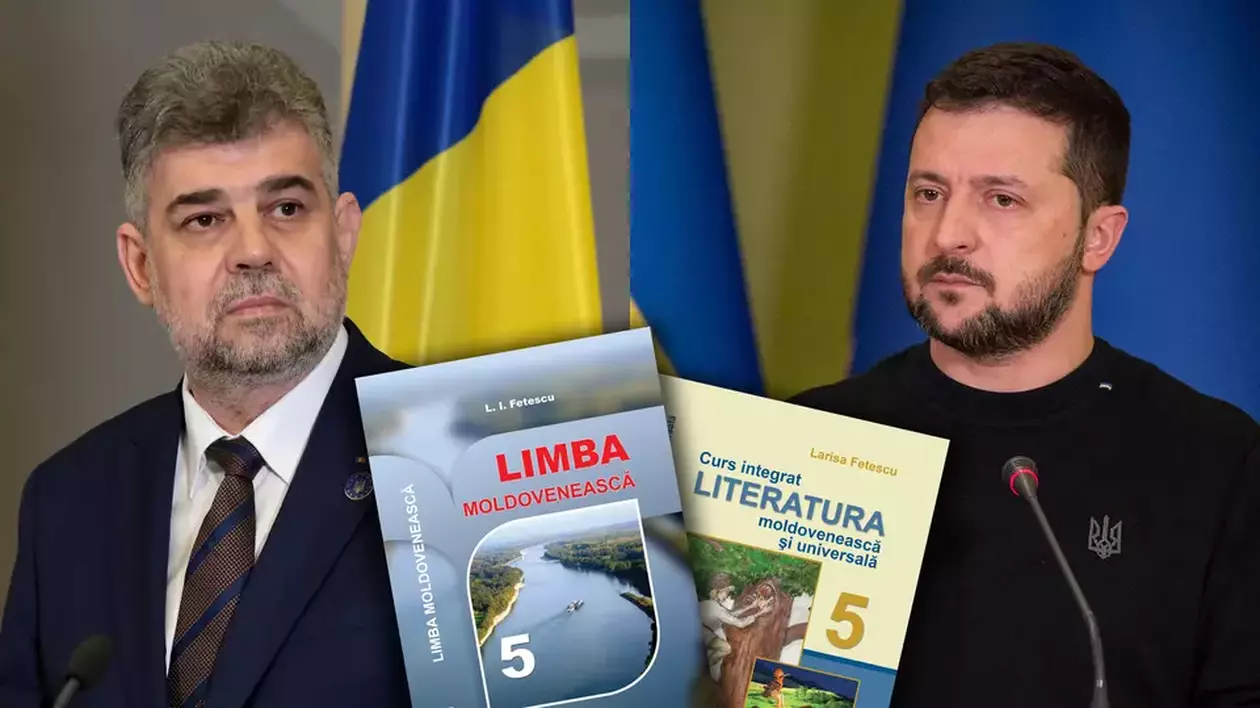 VIDEO Ciolacu și Zelenski au vorbit ceva, Ucraina se pregătește de altceva: cum arată manualele de limba și literatura „moldovenească” ce vor fi tipărite pentru copiii români din Odesa