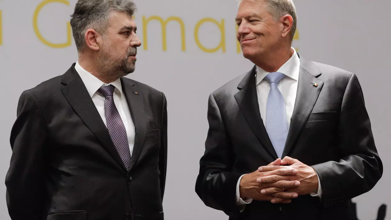 Marcel Ciolacu și Klaus Iohannis FOTO Inquam Photos / George Călin