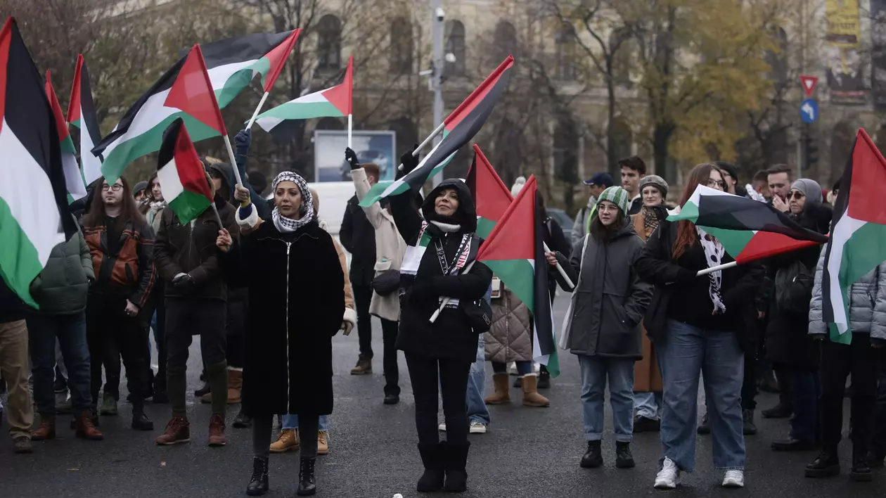 Duși la secția de poliție pentru un slogan. Participanții la mitingurile pro-Palestina acuză un abuz din partea forțelor de ordine