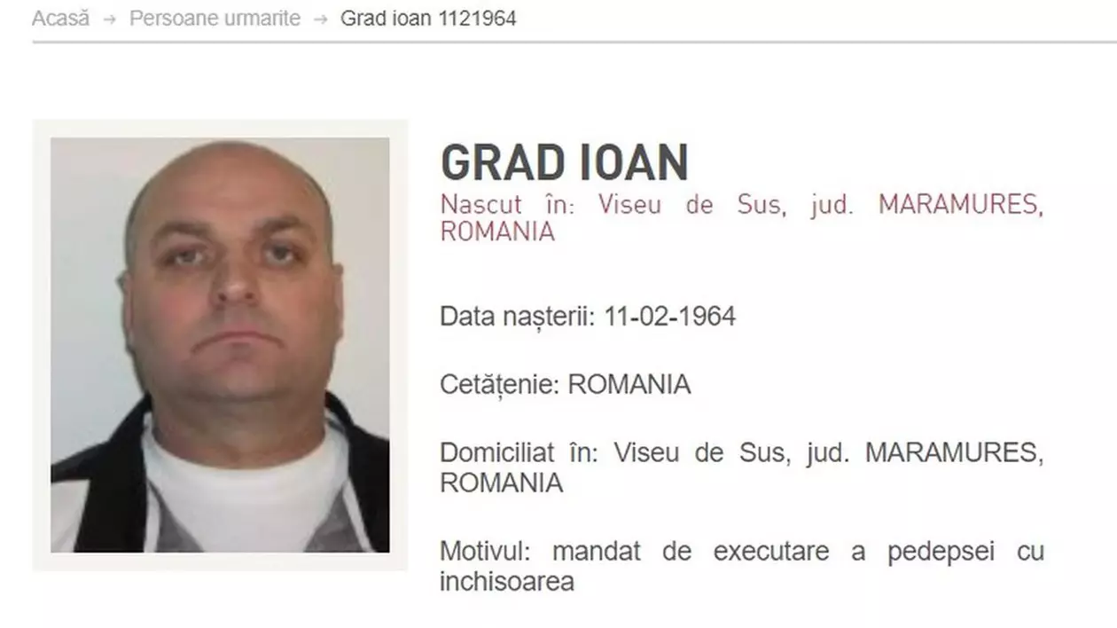 Unul dintre cei mai periculoşi prădători sexuali, care figura la „Most wanted”, adus în România după 11 ani