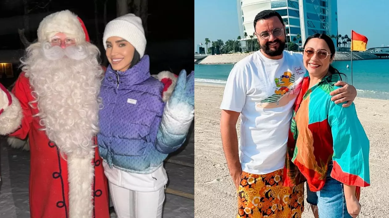 Unde petrec vedetele Crăciunul. Adelina Pestrițu e cu familia în Laponia, în timp ce Cătălin Măruță e în Dubai