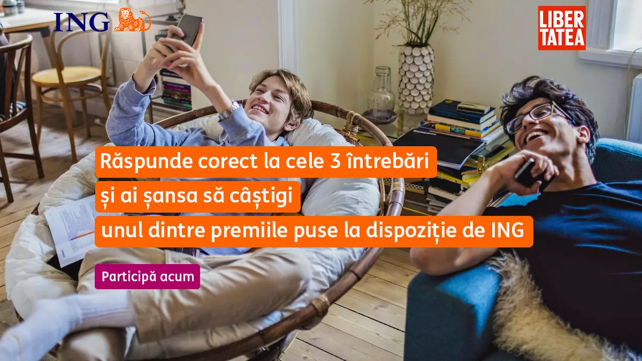 Rezolvă „ING Young” Quiz și poți fi unul dintre cei 10 câștigători!
