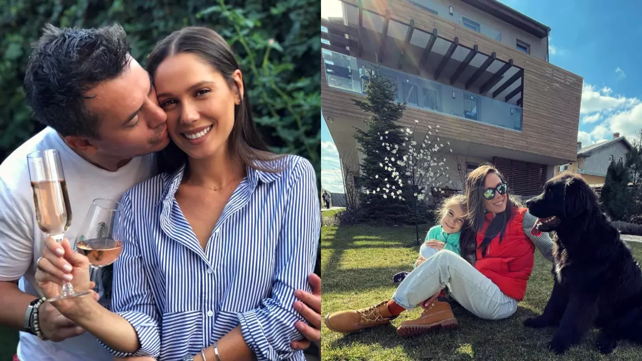 Imagini cu casa în care locuiesc Irina și Răzvan Fodor. Vila are două etaje, iar curtea e spațioasă și amenajată după bunul lor plac