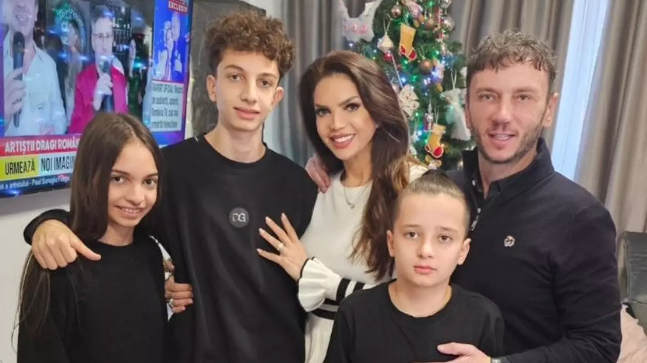 Cristina Spătar și familia sa