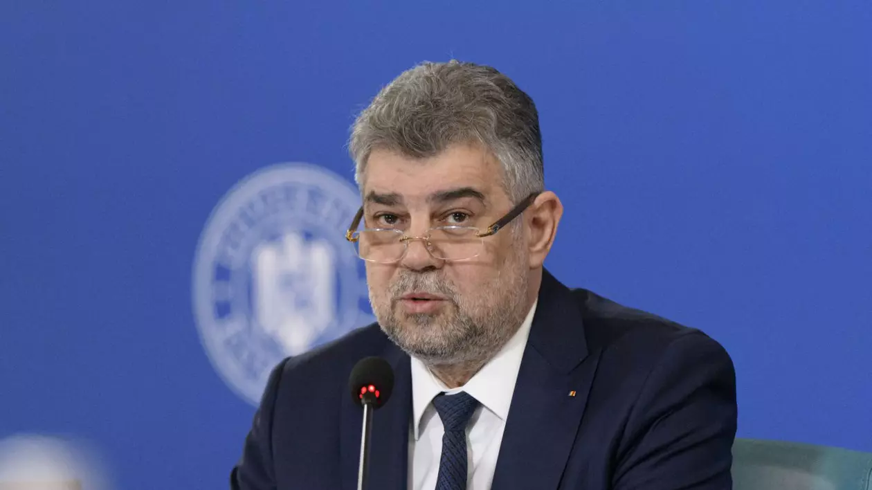 Marcel Ciolacu, în timpul unei ședințe de guvern