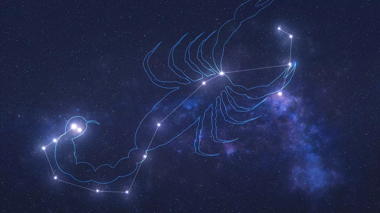 Horoscop zodia Scorpion în 2024 - Imagine cu stelele constelaţiei Scorpion.