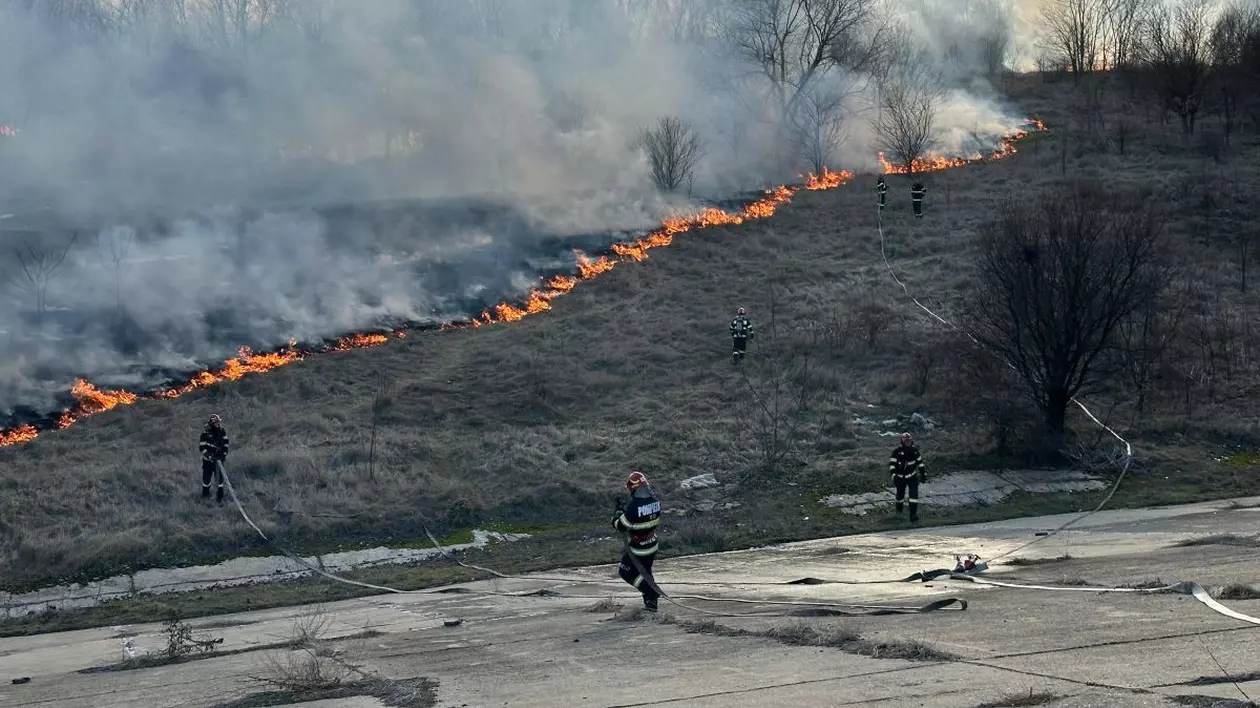 Incendiu de proporții în Delta Văcărești. A fost transmis mesaj RO-Alert