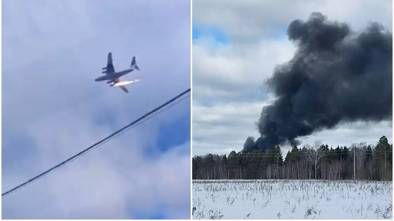 Un avion militar rusesc s-a prăbușit în flăcări în regiunea Ivanovo. 15 oameni erau la bord. VIDEO