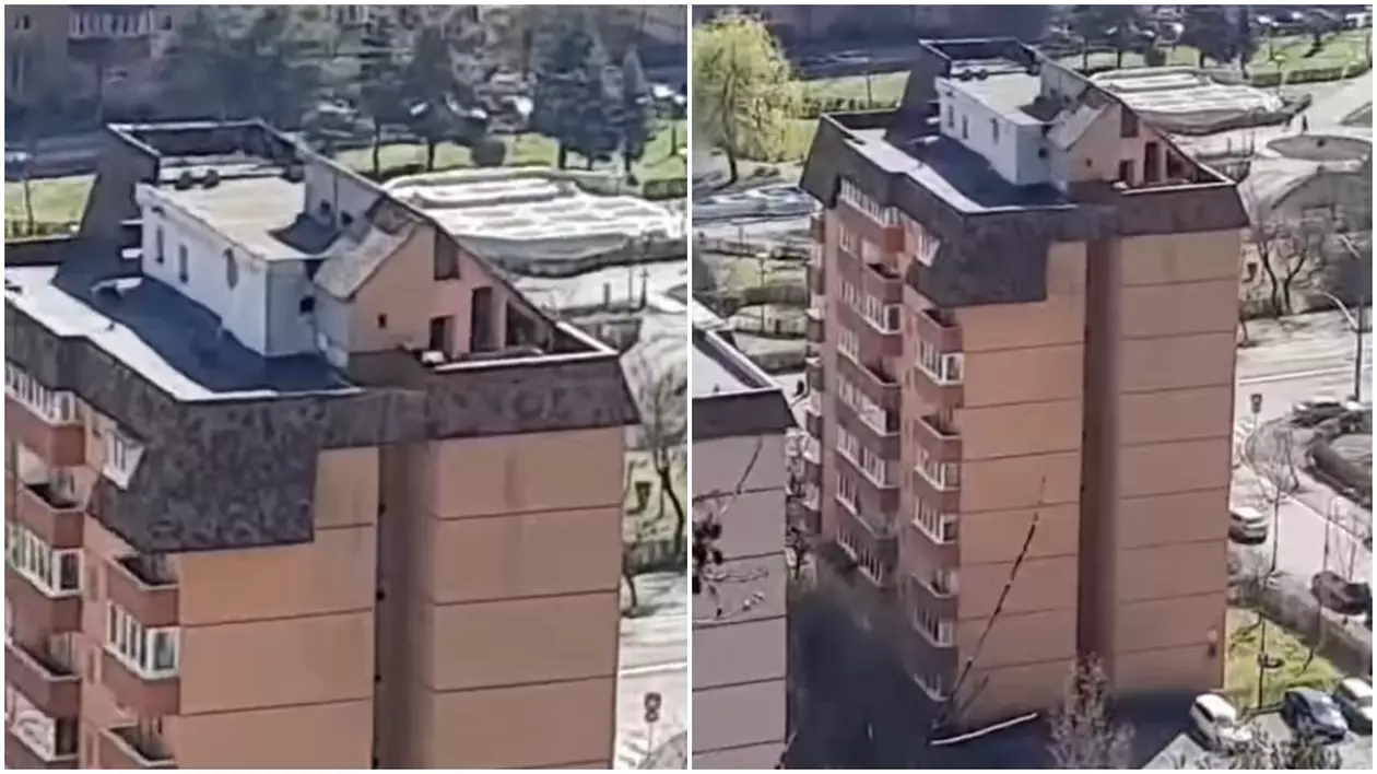 Un brașovean și-a construit legal o „vilă” pe un bloc cu 8 etaje: „Există contract de vânzare cumpărare din anul 2013”