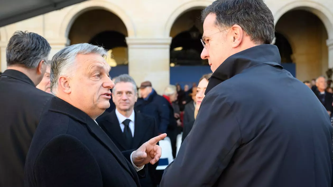 Viktor Orban, prim-ministru al Ungariei, și Mark Rutte. Foto: Hepta