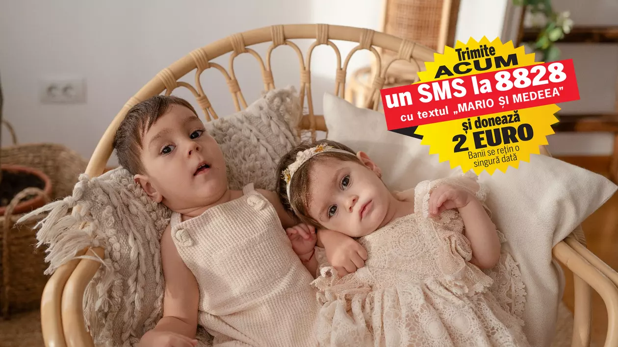 Pentru a lupta cu paraplegia spastică ereditară, frații Mario și Medeea trebuie să primească un tratament genetic. Procedurile costă 1.200.000 de euro și pot fi făcute în Australia