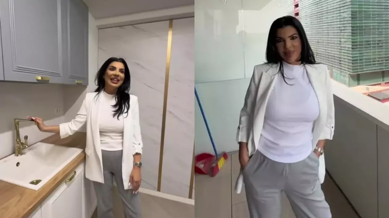 Imagini noi cu apartamentul Andreei Tonciu din Pipera. Vrea să vândă locuința, care e estimată la 250.000 de euro