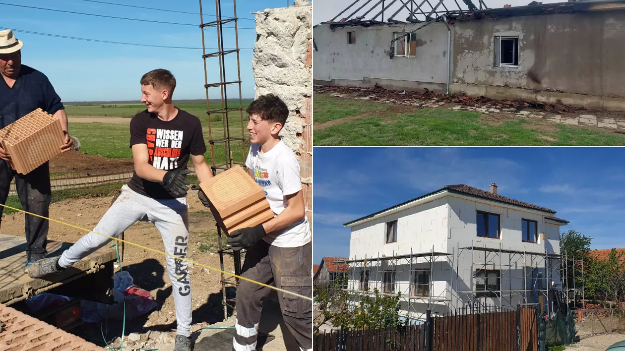 Satul în care oamenii construiesc voluntar case pentru vecinii loviți de catastrofe. Comunitatea s-a mobilizat de două ori într-un an 