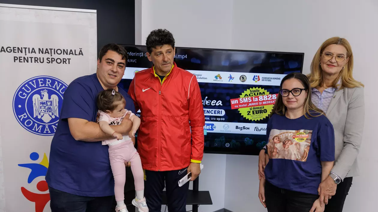Legende ale sportului românesc s-au alăturat campaniei Fundației Ringier și vor disputa un meci caritabil. Frații Mario și Medeea, bolnavi de paraplegie, au nevoie de 1.200.000 de euro pentru tratamente în Australia