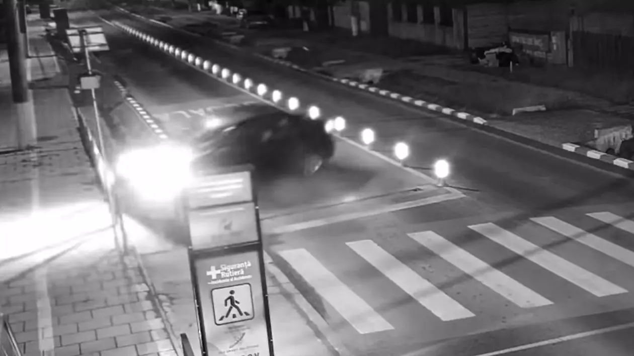Video cu primul accident produs la primul limitator de viteză inteligent din România, a doua zi după ce a fost instalat