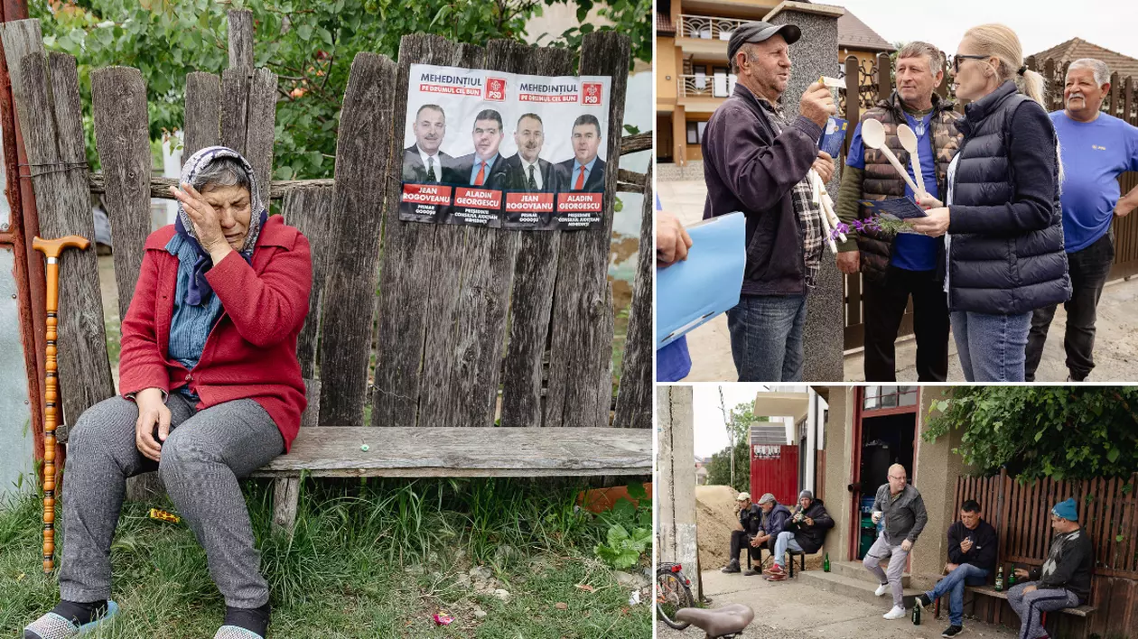 REPORTAJ | Pulsul campaniei în comuna din Mehedinți unde doi foști soți candidează la primărie: „Să mai conducă și muierile! Că poate mai țin și cu muierile! Că oamenii nu țin decât cu oamenii!”