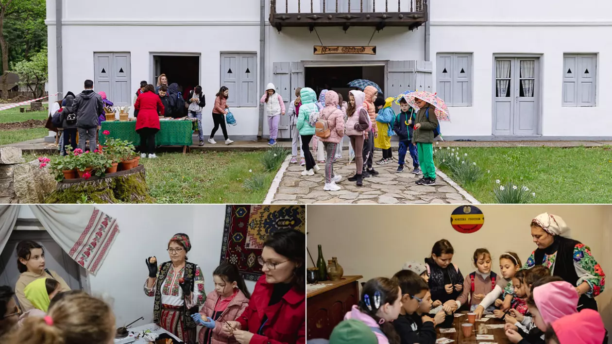 De Paști, la Muzeul Satului Vrâncean, sute de copii au lăsat smartphone-ul și au pus mâna pe chișiță, să încondeieze ouă. „Unii chiar au îndemânare, au ieșit lucruri faine”