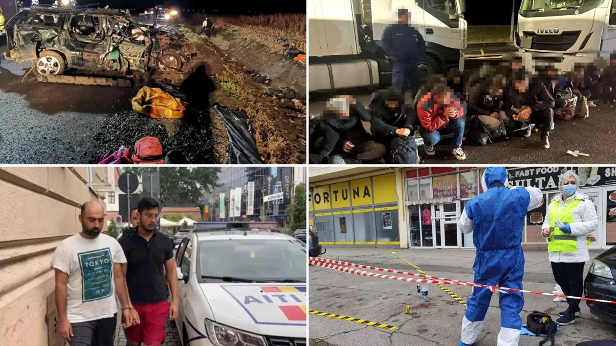 Incidentele grave din vestul României care au implicat migranți aflați în tranzit spre Occident 