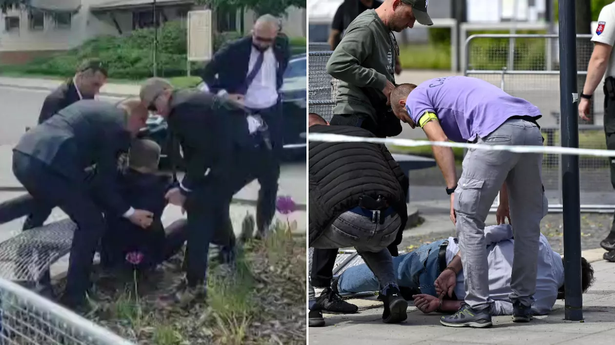 Primele imagini de la tentativa de asasinare a lui Robert Fico: premierul slovac e luat pe sus de bodyguarzi, un atacator e reținut | VIDEO