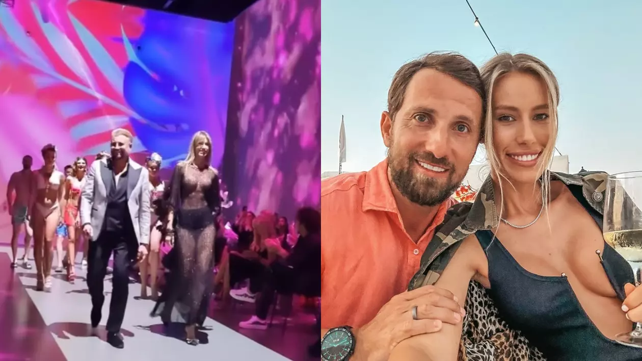 Imagini cu Gabriela Prisăcariu într-o rochie transparentă, fără sutien. Ce părere are Dani Oțil: „Când Cătălin Botezatu mă prinde, mă dezbracă”