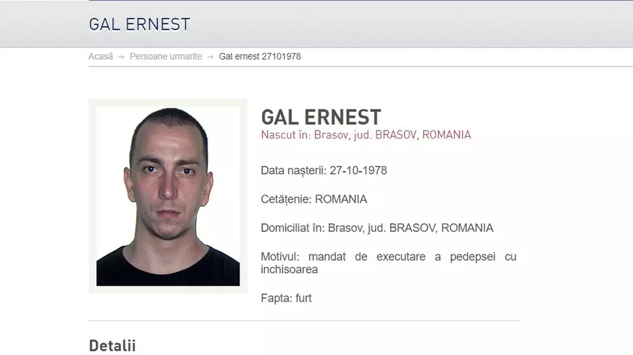 Fugarul Ernest Gal, extrădat din Spania după 13 ani. Va executa 10 ani de închisoare pentru furt de bancomate