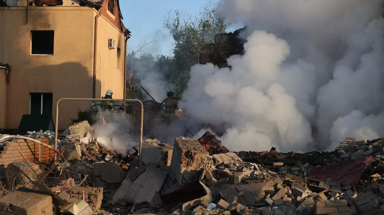 Harkov: clădiri distruse în urma unui atac aerian rusesc Foto: Profimedia