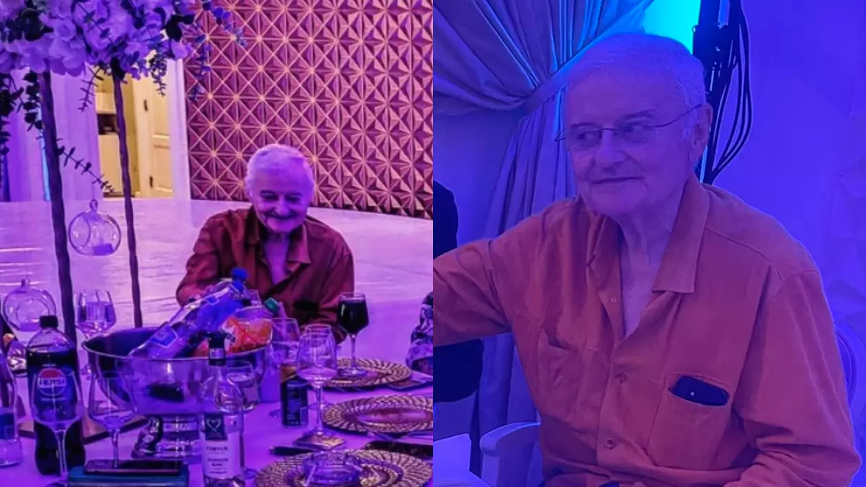Cu cine și-a petrecut ziua de naștere Irinel Columbeanu, la un restaurant de lux. L-a invitat și pe patronul azilului unde locuiește