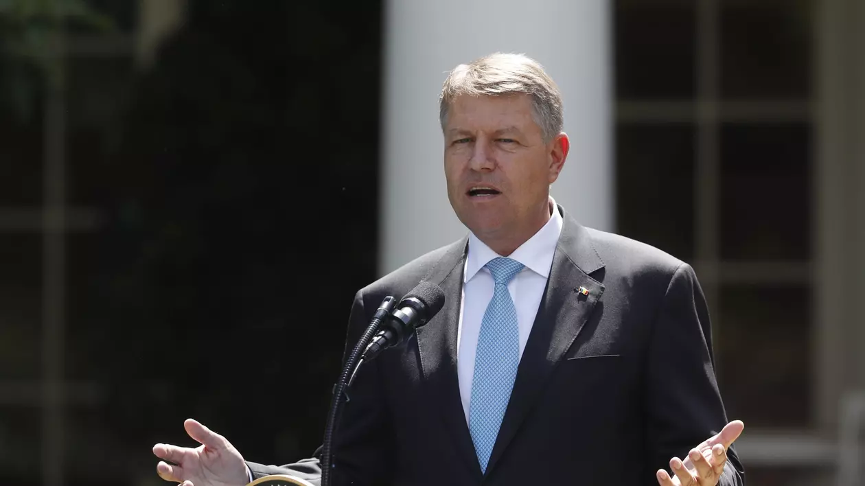 Klaus Iohannis, la Casa Albă, în 2017 Foto AP