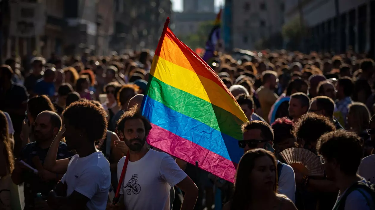 Manifestație pro-LGTBIQ+ la Barcelona, Spania Foto: Hepta