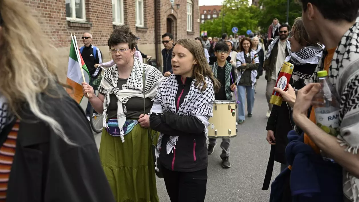 Protest masiv în Suedia față de participarea Israelului la Eurovision. Greta Thunberg, printre manifestanți