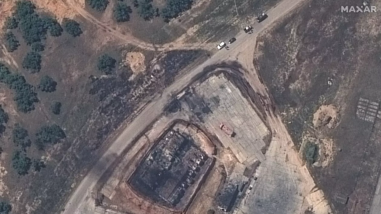 Dezastrul făcut de ucraineni la baza aeriană rusă Belbek din Crimeea, surprins în imagini din satelit