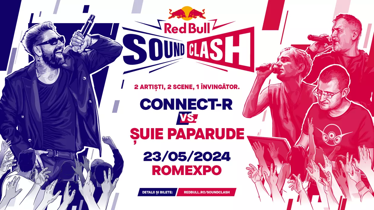 Connect-R și Șuie Paparude stau ferm pe poziții: trei zile ne mai despart de Red Bull SoundClash 2024