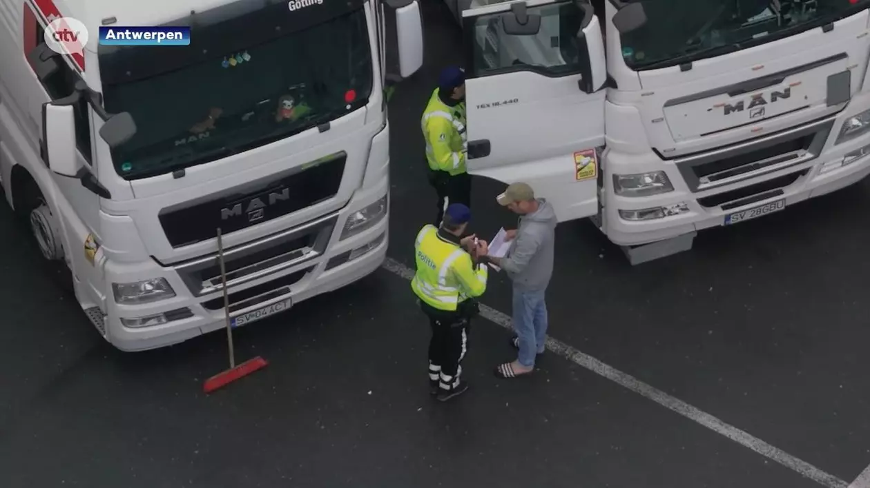 Șofer român de TIR, prins în Belgia că dormea în camion, în parcare: „Șeful preferă să plătească amenda, e mai ieftin decât hotelul”