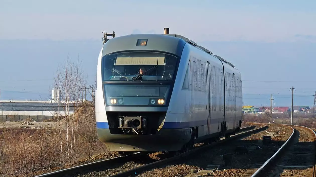 Automotor Siemens Desiro „Săgeata Albastră”, din flota CFR Călători Foto Arhiva Libertatea