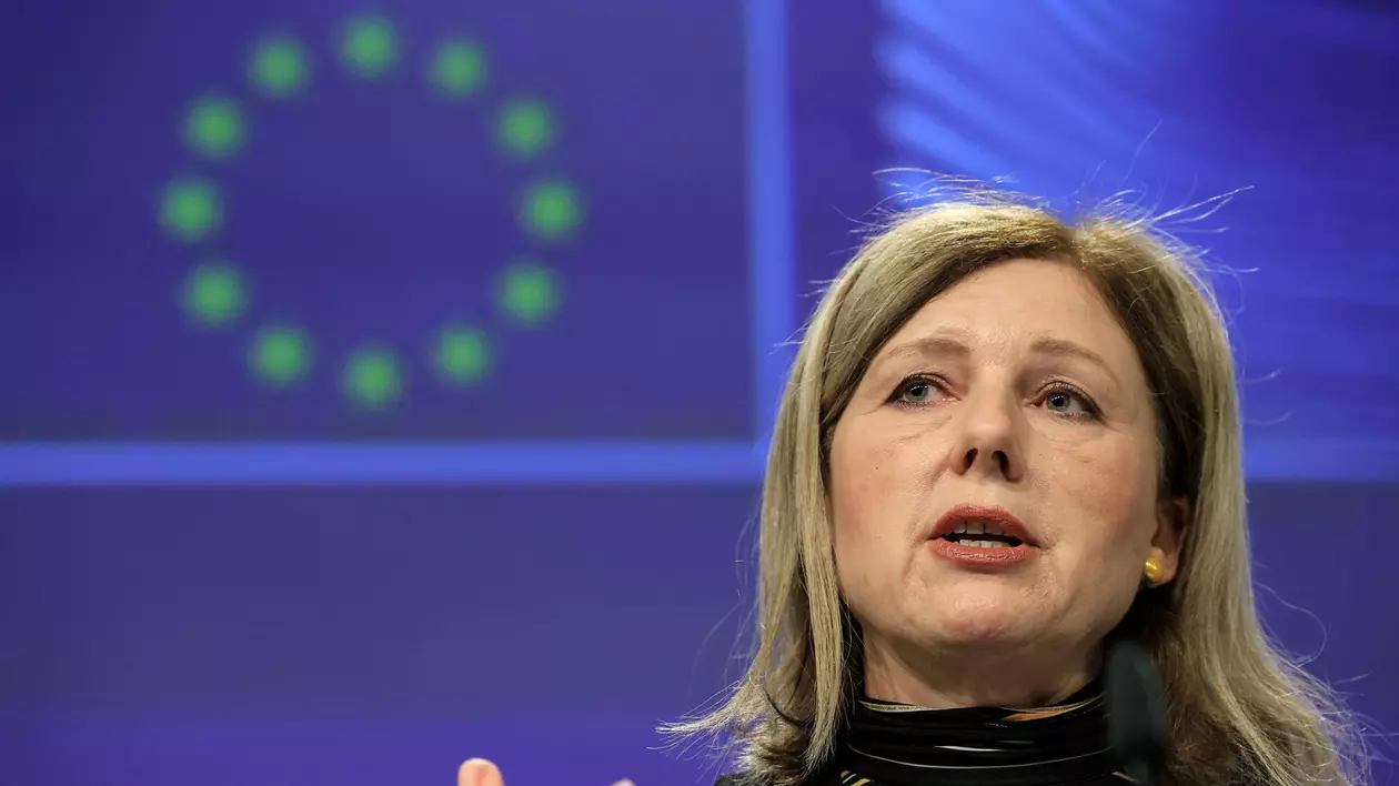 Vera Jourova, vicepreşedinta Comisiei Europene pentru valori şi transparenţă Foto: Hepta